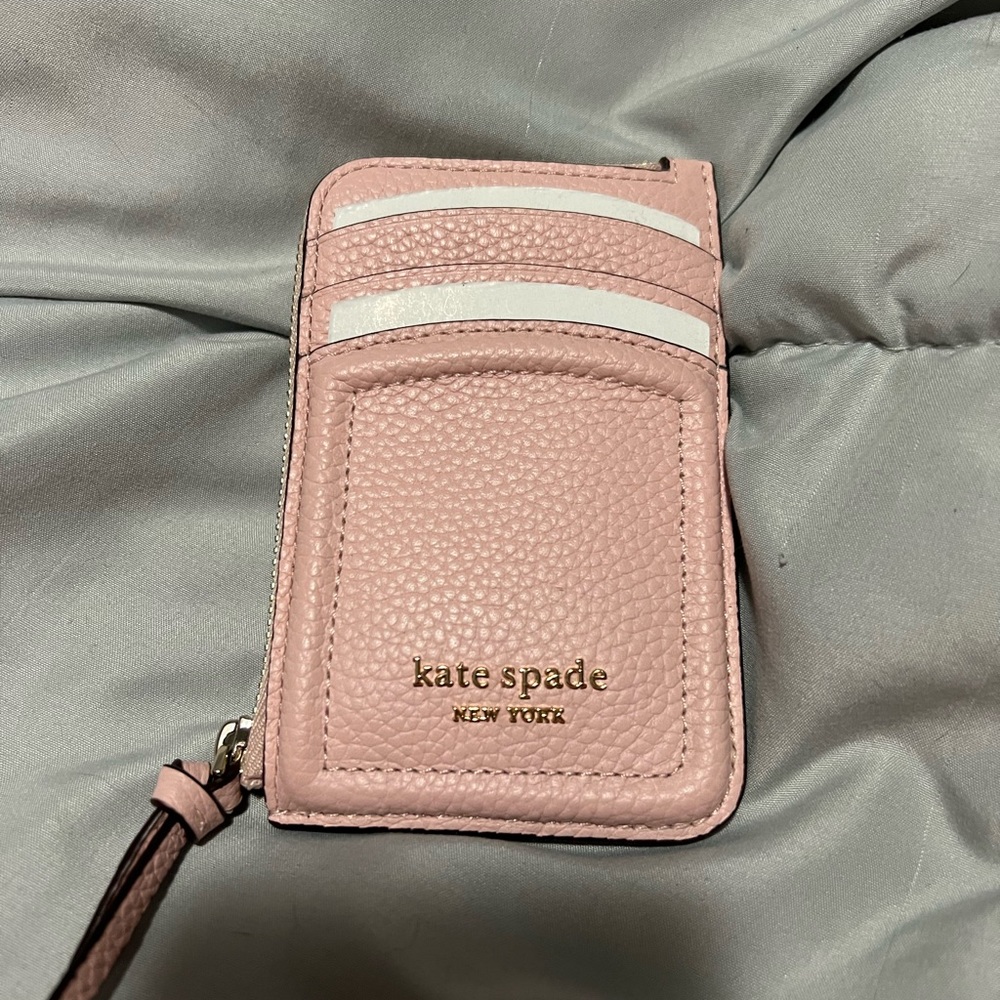Kate Spade Leather Zip Card Wallet